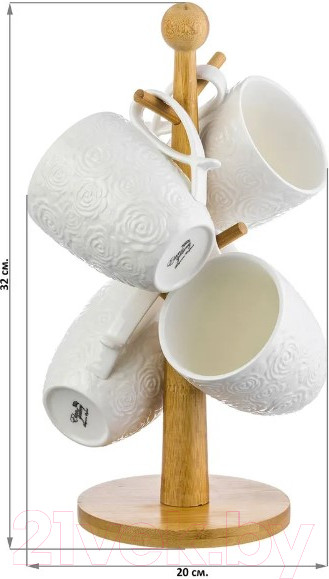 Изображение товара Набор для чая/кофе Elan Gallery Розы 540279