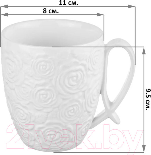 Изображение товара Набор для чая/кофе Elan Gallery Розы 540279