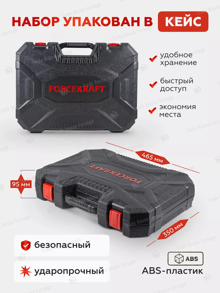 Изображение товара Универсальный набор инструментов ForceKraft FK-41723-5(51889)