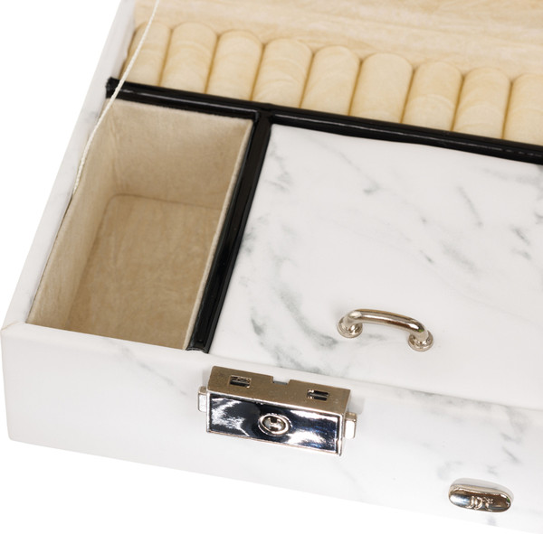 Изображение товара Шкатулка Jardin D'ete P6269B (белый мрамор)