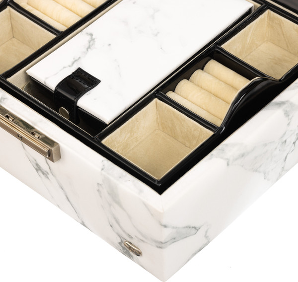 Изображение товара Шкатулка Jardin D'ete P6271B (белый мрамор)