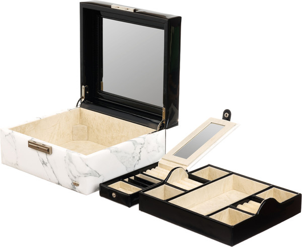 Изображение товара Шкатулка Jardin D'ete P6271B (белый мрамор)