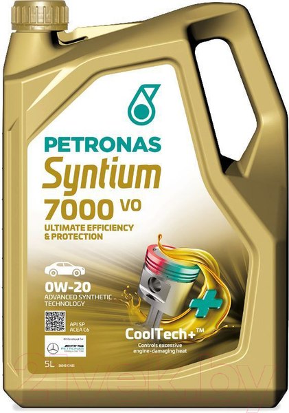 Изображение товара Моторное масло Petronas Syntium Syntium 7000 VO 0W20 / 70721M12EU (5л)