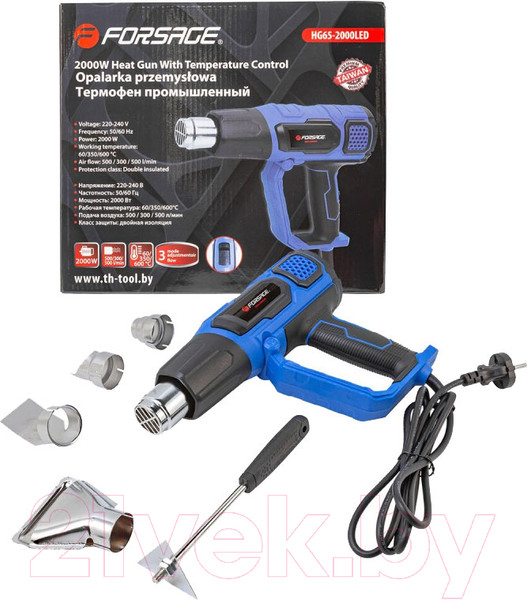 Изображение товара Строительный фен Forsage F-HG65-2000LED