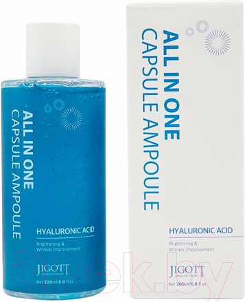 Изображение товара Сыворотка для лица Jigott All-In-One Hyaluronic Acid Capsule Ampoule Мультифункциональная (200мл)