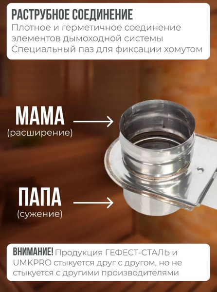 Изображение товара Задвижка дымохода Гефест Сталь 115 AISI 430/0.8мм