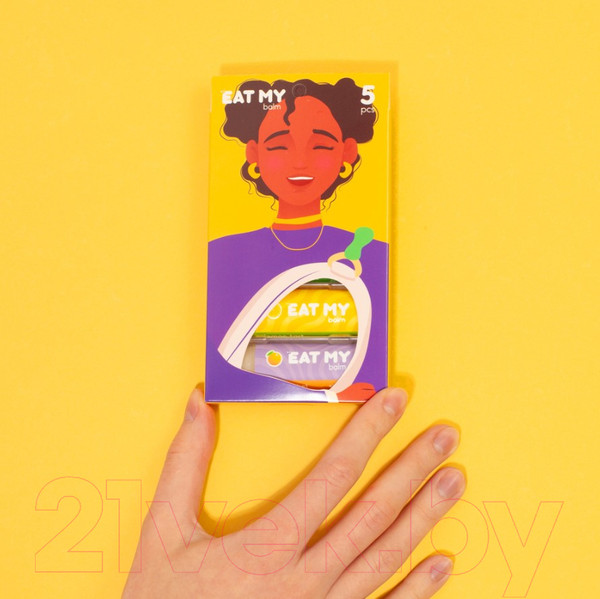 Изображение товара Набор бальзамов для губ Eat My Счастливые моменты (5шт)