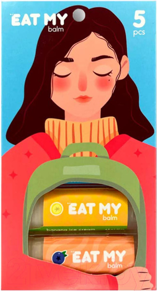 Изображение товара Набор бальзамов для губ Eat My Спокойные мысли (5шт)