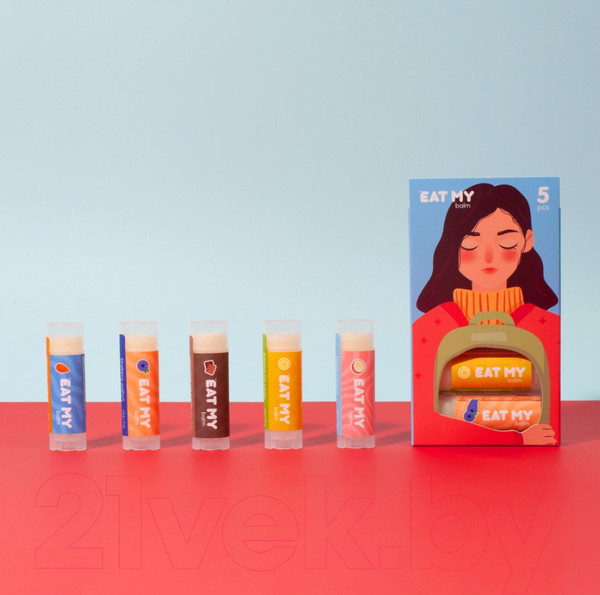 Изображение товара Набор бальзамов для губ Eat My Спокойные мысли (5шт)