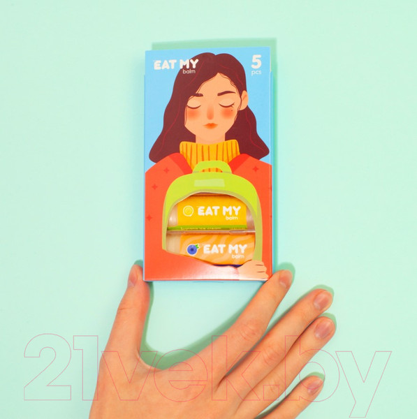 Изображение товара Набор бальзамов для губ Eat My Спокойные мысли (5шт)