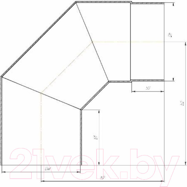 Изображение товара Поворот дымохода КПД 90/2мм ф180 (черный)