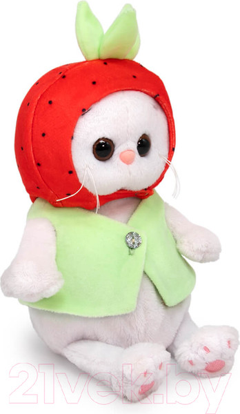 Изображение товара Мягкая игрушка Budi Basa Кошечка Ли-Ли Baby в шапочке клубничка / LB-109