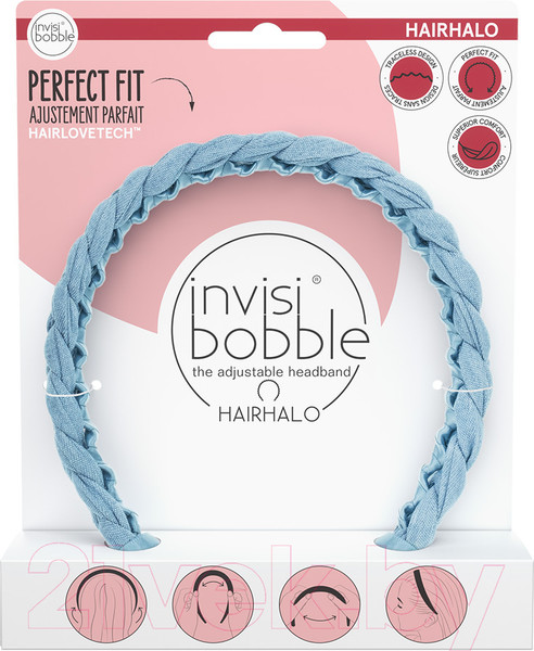 Изображение товара Обруч для волос Invisibobble Hairhalo Miss Denim