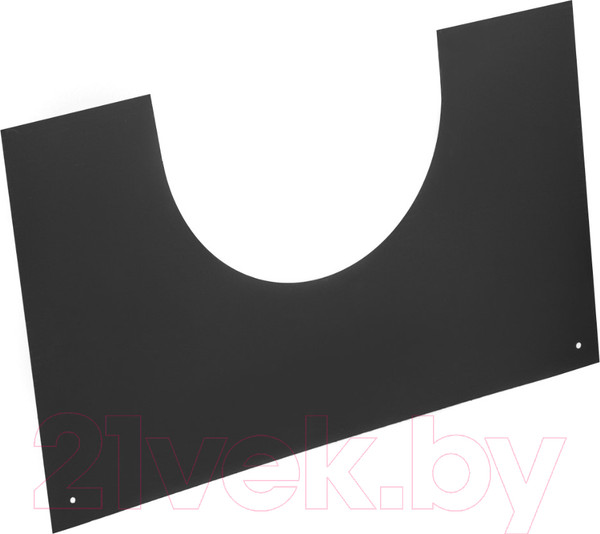 Изображение товара Накладка разрезная для дымохода КПД 0.7мм 550x550 ф200 под сэндвич (черный)
