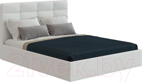 Изображение товара Каркас кровати НК Мебель Соната 180x200 / 72306333 (белый кожзам)