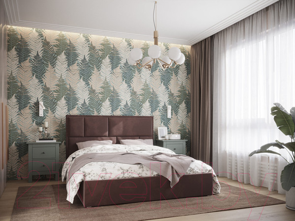 Изображение товара Каркас кровати НК Мебель Madison 160x200 / 72305917 (велюр шоколад)