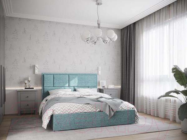 Изображение товара Каркас кровати НК Мебель Madison 160x200 / 72305918 (рогожка мята)