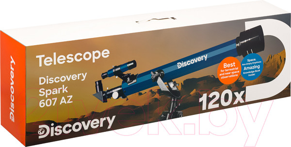 Изображение товара Телескоп Levenhuk Discovery Spark 607 AZ с книгой / 78732