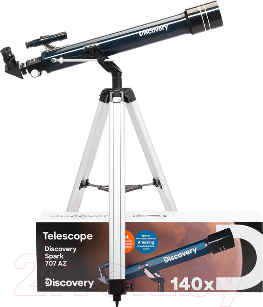Изображение товара Телескоп Levenhuk Discovery Spark 707 AZ с книгой / 78734