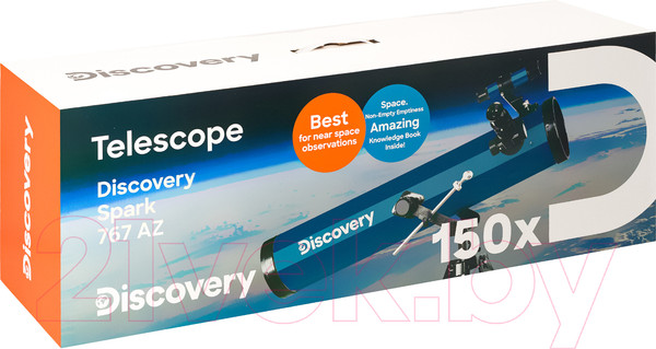 Изображение товара Телескоп Levenhuk Discovery Spark 767 AZ с книгой / 78735