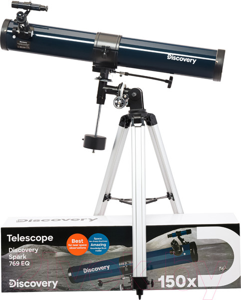 Изображение товара Телескоп Levenhuk Discovery Spark 769 EQ с книгой / 78737