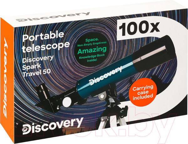 Изображение товара Телескоп Levenhuk Discovery Spark Travel 50 с книгой / 78741