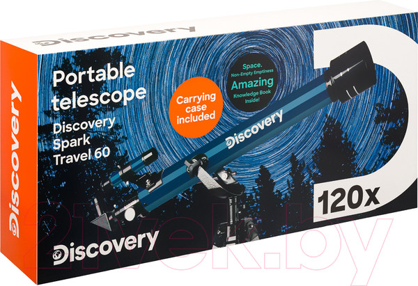 Изображение товара Телескоп Levenhuk Spark Travel 60 с книгой / 78742