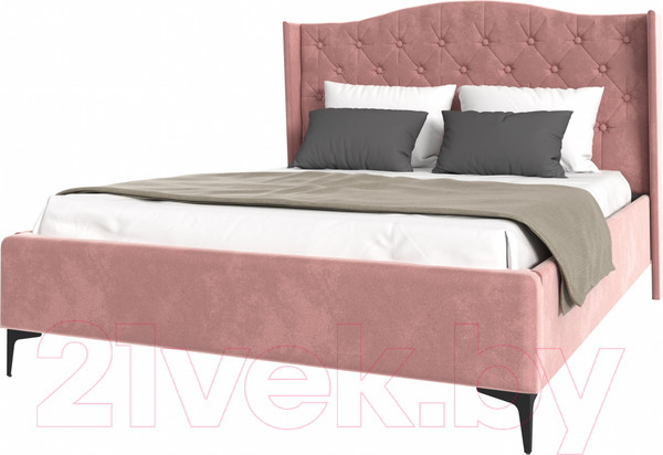 Изображение товара Каркас кровати НК Мебель Tango 140x200 / 72306789 (велюр розовый)