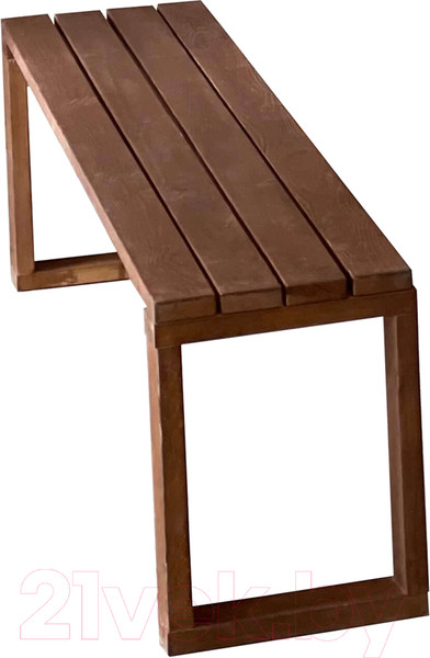 Изображение товара Скамья садовая Dyatel С прямоугольными ногами сосна (цвет дуб)