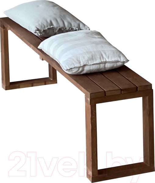 Изображение товара Скамья садовая Dyatel С прямоугольными ногами сосна (цвет дуб)