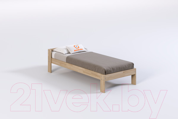 Изображение товара Односпальная кровать Домаклево Маруся 80x200 (сосна/натуральный)