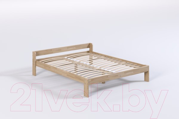 Изображение товара Двуспальная кровать Домаклево Маруся 160x200 (сосна/натуральный)