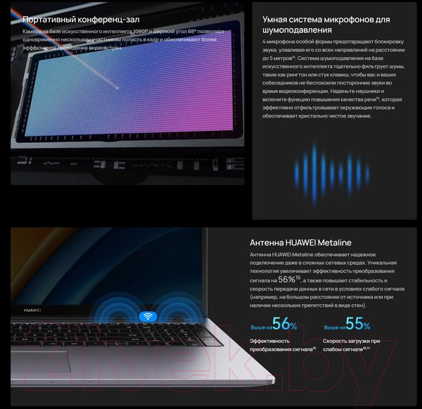 Изображение товара Ноутбук Huawei MateBook D16 MCLF-X (53013YLY)