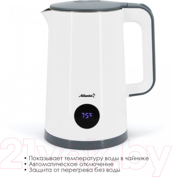 Изображение товара Электрочайник Atlanta ATH-2447 (белый)