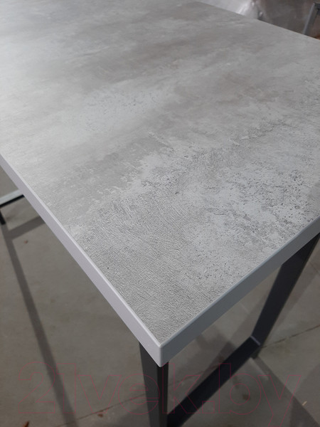 Изображение товара Барный стол Древпром М94 ДП1-02-04 120x50x88 (бетон метрополитан/черный матовый)