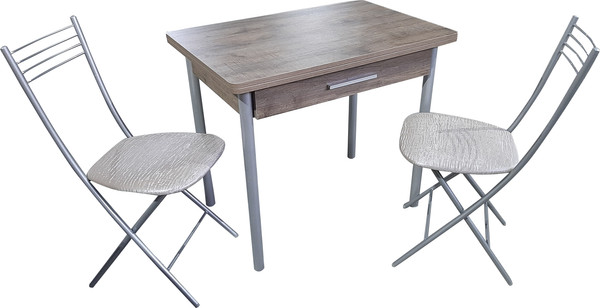 Изображение товара Обеденный стол Древпром М20 ДП1-02-05 90-120x60 (самдал/металлик)