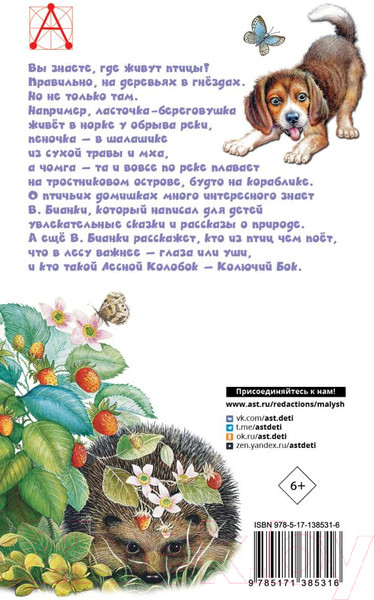 Изображение товара Книга АСТ Лесные домишки (Бианки В.В.)