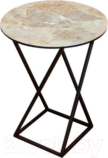 Изображение товара Журнальный столик Древпром М100 ДП1-03-05 48x48x62 (фотопечать оникс)