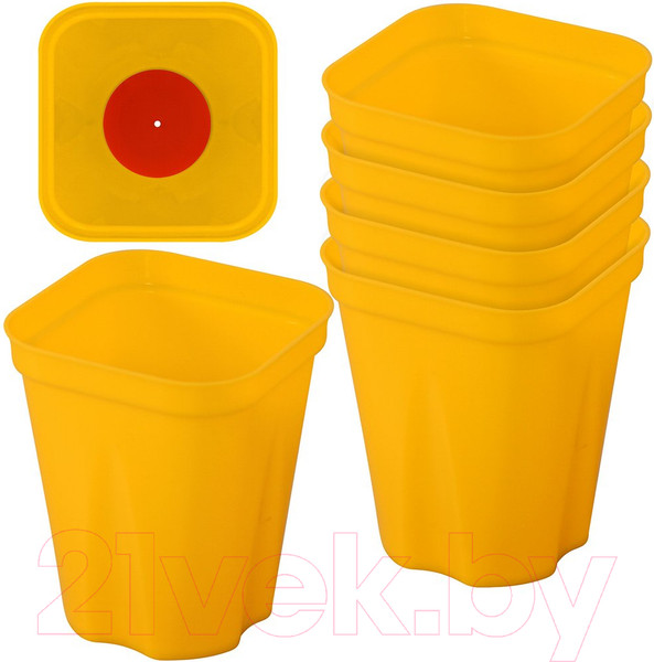 Изображение товара Набор горшков для рассады Мультидом БМ83-270 (5шт)