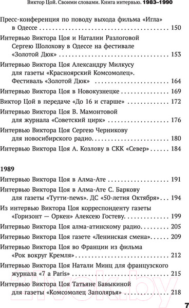 Изображение товара Книга АСТ Виктор Цой. Своими словами. Книга интервью. 1983-1990 (Цой В.)