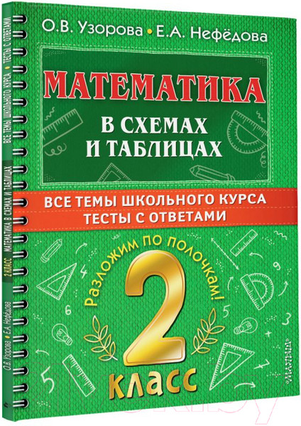 Изображение товара Учебное пособие АСТ Математика в схемах и таблицах.Все темы школьного курса 2 класса (Узорова О.В., Нефедова Е.А.)