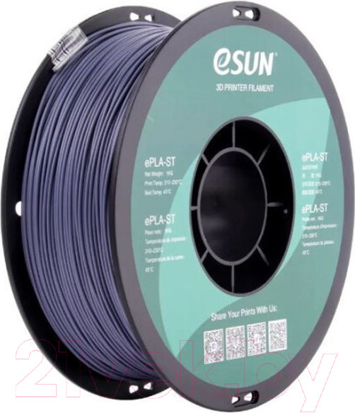 Изображение товара Пластик для 3D-печати eSUN ePLA-ST / ePLA-ST175H1 (1.75мм, 1кг, серый)