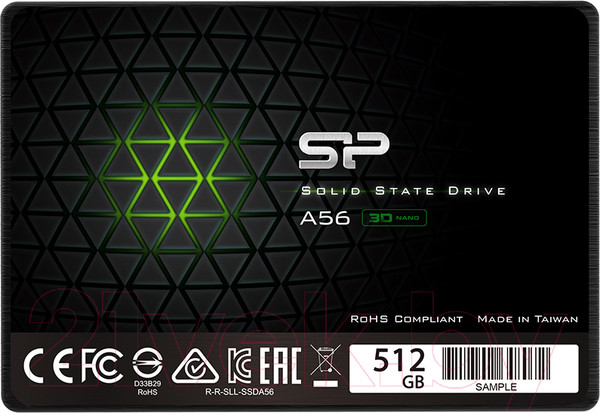 Изображение товара SSD диск Silicon Power A56 512GB (SP512GBSS3A56A25)
