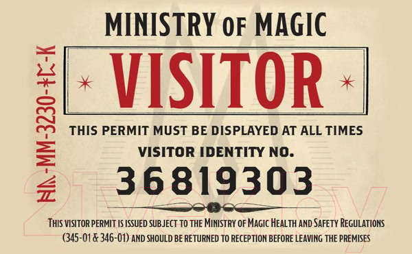 Изображение товара Кардхолдер Эксмо Фантастические твари. Билет в министерство / 9785041609757