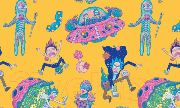 Изображение товара Кардхолдер Эксмо Рик и Морти / 9785041170943 (желтый)