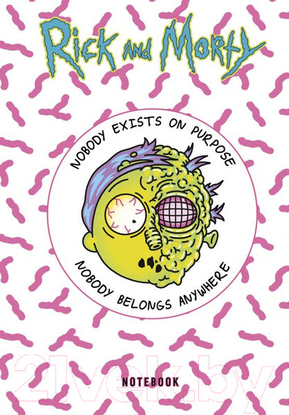 Изображение товара Записная книжка Эксмо Рик и Морти. Морти / 9785041169688