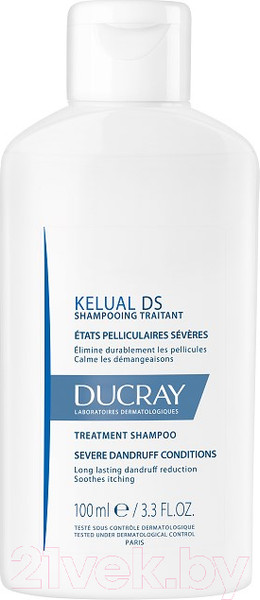 Изображение товара Шампунь для волос Ducray Келюаль ДС против перхоти (100мл)