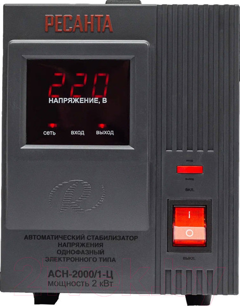 Изображение товара Стабилизатор напряжения Ресанта АСН-2000/1-Ц (63/6/4)