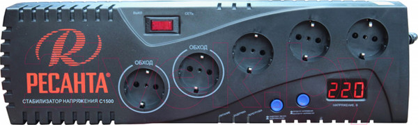 Изображение товара Стабилизатор напряжения Ресанта С1500 (63/6/33)