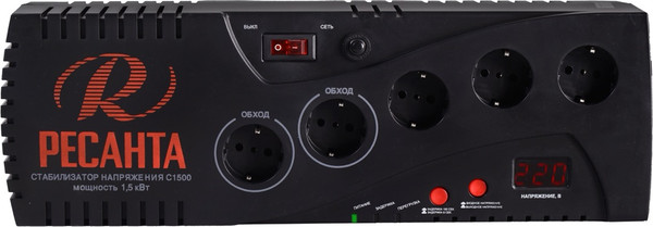 Изображение товара Стабилизатор напряжения Ресанта С1500 (63/6/33)